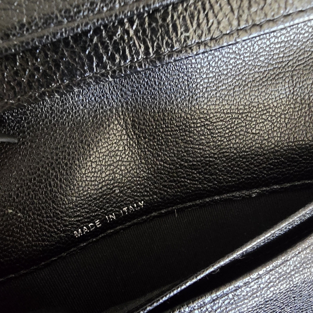 CHANEL Silver Quilted Leather Clutch with CC Logo - Picture 14 of 16